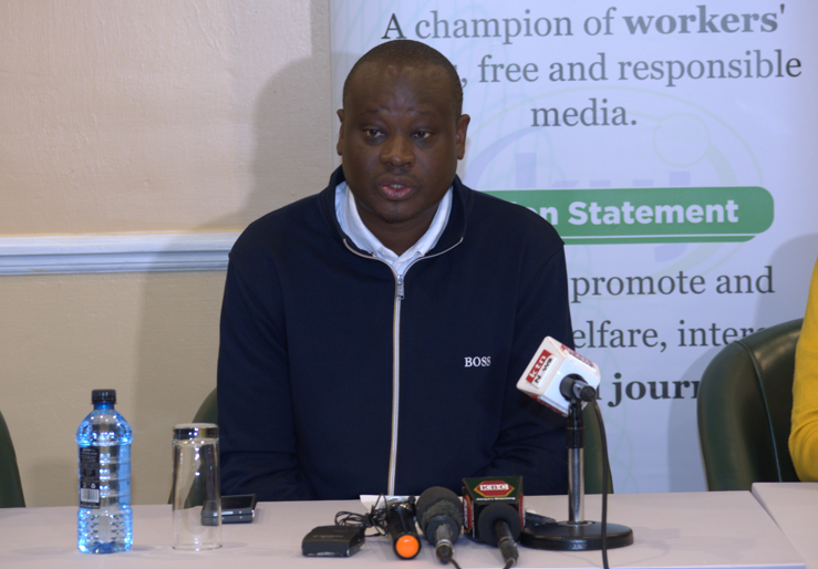 The Kenya Union of Journalists (KUJ) Secretary General Eric Oduor.